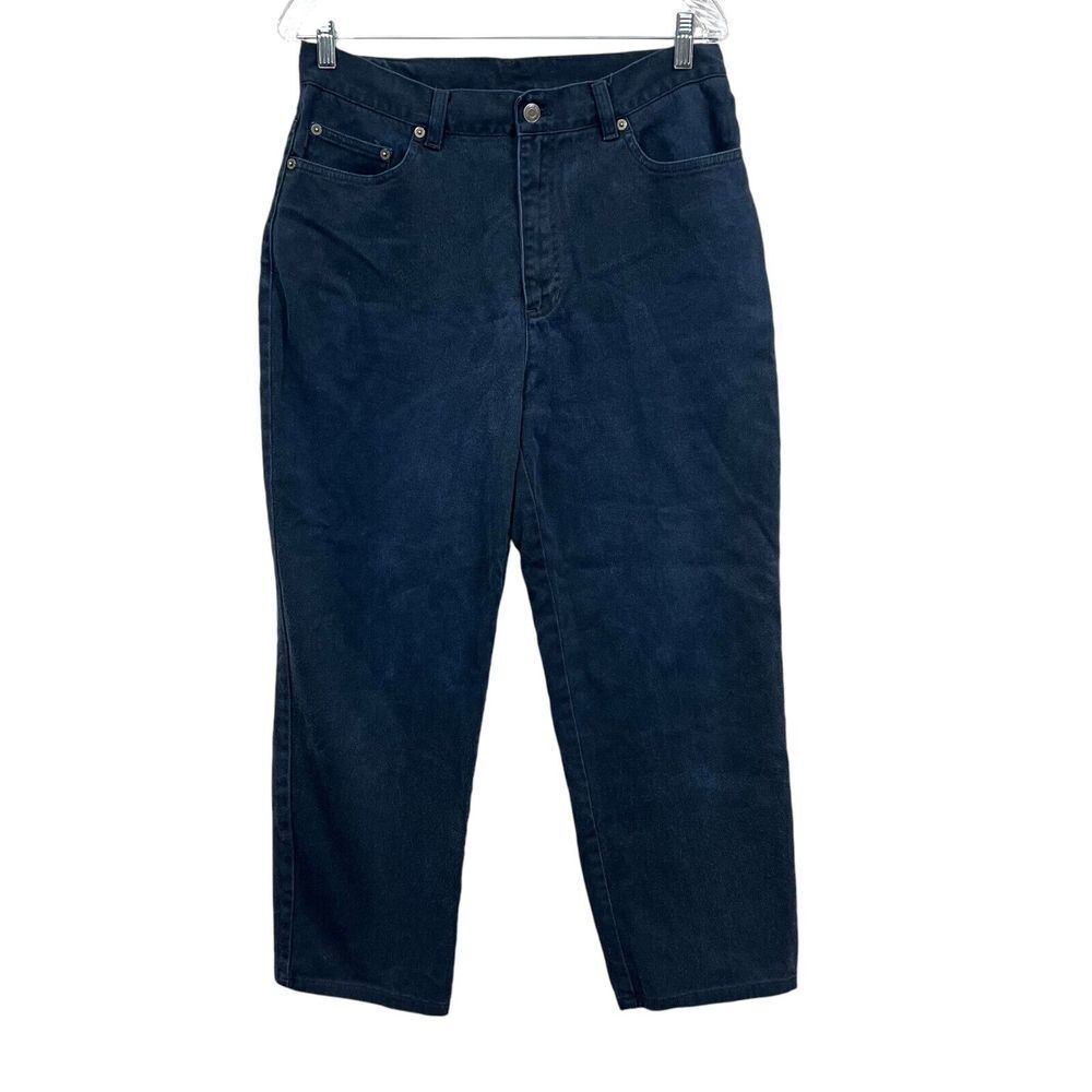 Lauren Jeans Co Ralph Lauren Womens Jeans Tapered Leg Y2K Stretch Blue Size 12*